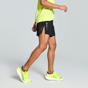 Men's Knit 3" Split Running Shorts, PUMA Black, extralarge-IND